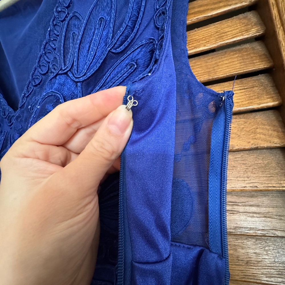 Sue Wong Cobalt Blue Dress - Picture 8 of 10